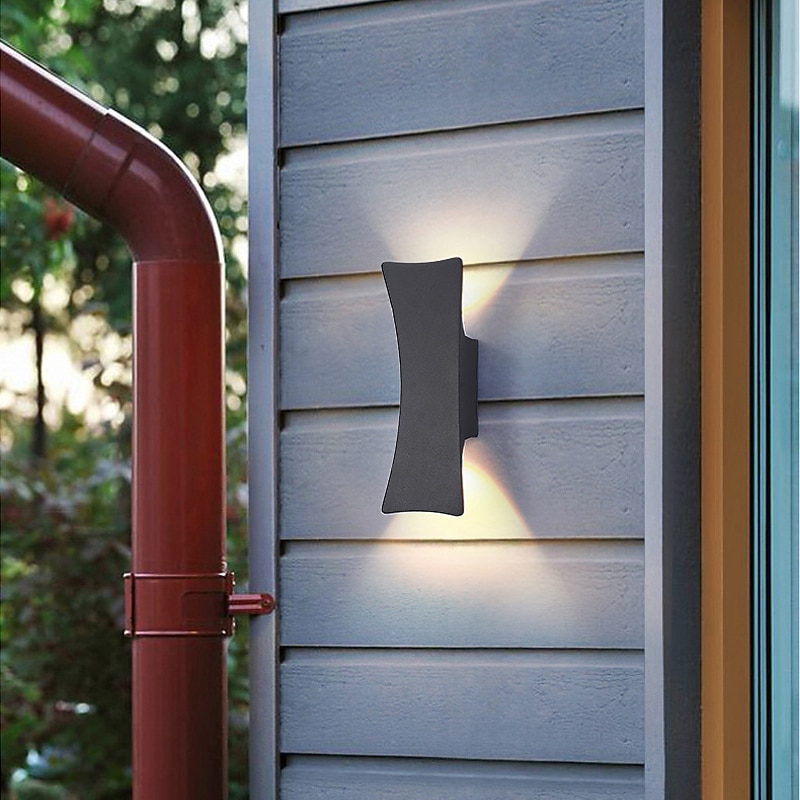 2-Light 24cm LED Outdoor Wall Lights Eye Protection  Nordic Style Wall Lights Living Room Dining Room Aluminium Alloy Wall Light 110-240V4