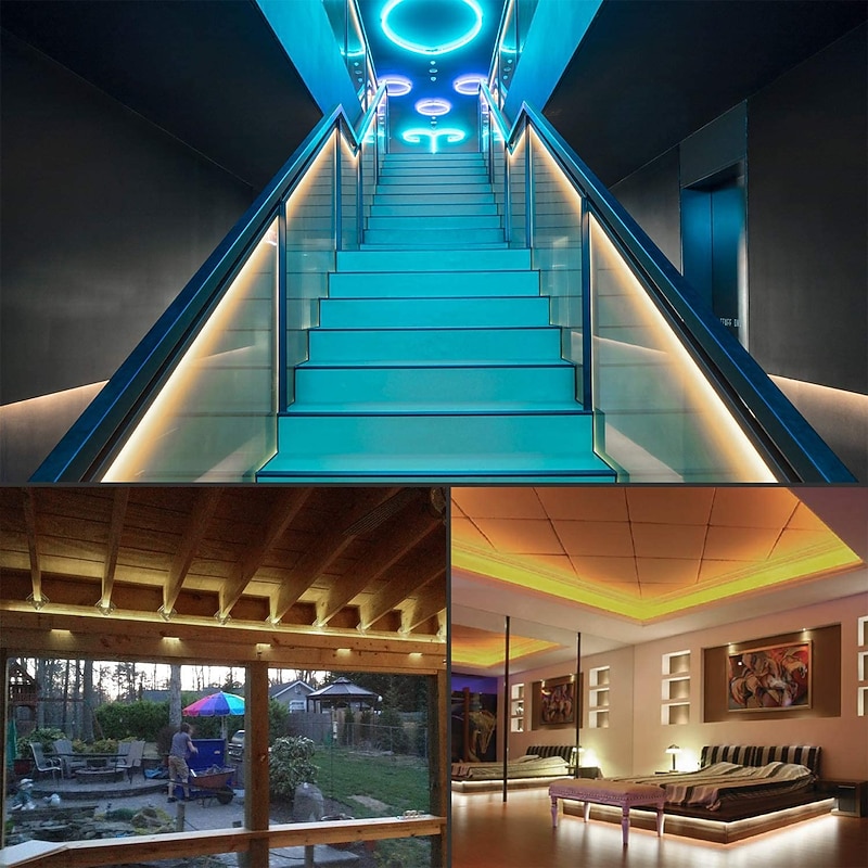 2m 5m 10m Flexible LED Light Strips 120 LEDs 5630 SMD 1 set Warm White RGB White Waterproof Party 220-240 V4