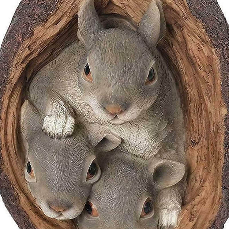 Squirrel Animal Figurine Miniatures Fairy Garden Ornaments Home Decoration Friends Gift Bonsai Decor4