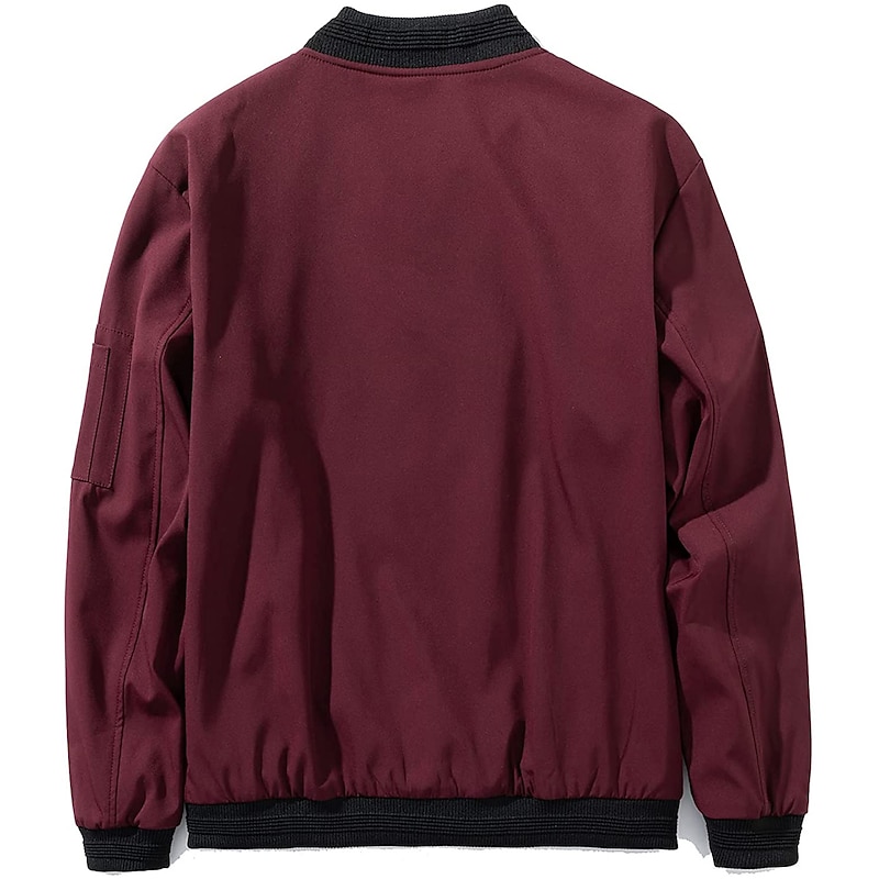 Men's Softshell Flight Bomber Jacket Military Tactical Jacket Slim Fit Casual Outdoor Sun Protection Quick Dry Lightweight Windbreaker Jacket Trench Coat Outerwear Top Full Zipper Hunting Fishing3