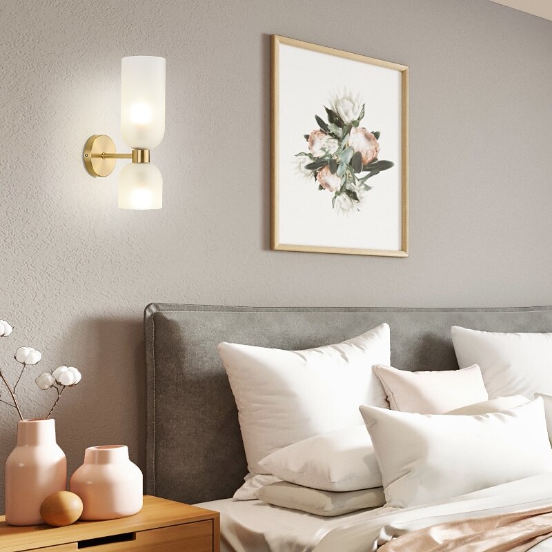 Modern Flush Mount Wall Lights Living LED Room Bedroom Copper Wall Light 220-240V3