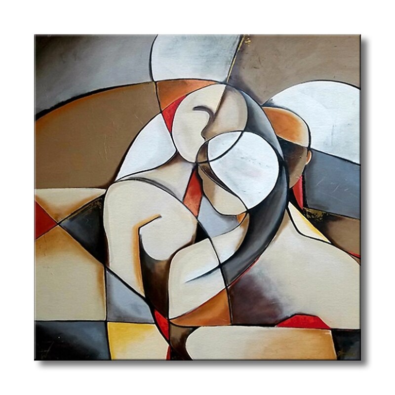Oil Painting Handmade Hand Painted Wall Art Abstract Picasso Style Cartoon Character Home Decoration Decor Rolled Canvas No Frame Unstretched2