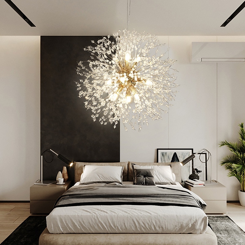 40/50/55/60 cm LED Pendant Light Sputnik Design Globe Design Metal Modern Style Floral Style Globe Electroplated Artistic Modern 220-240V2
