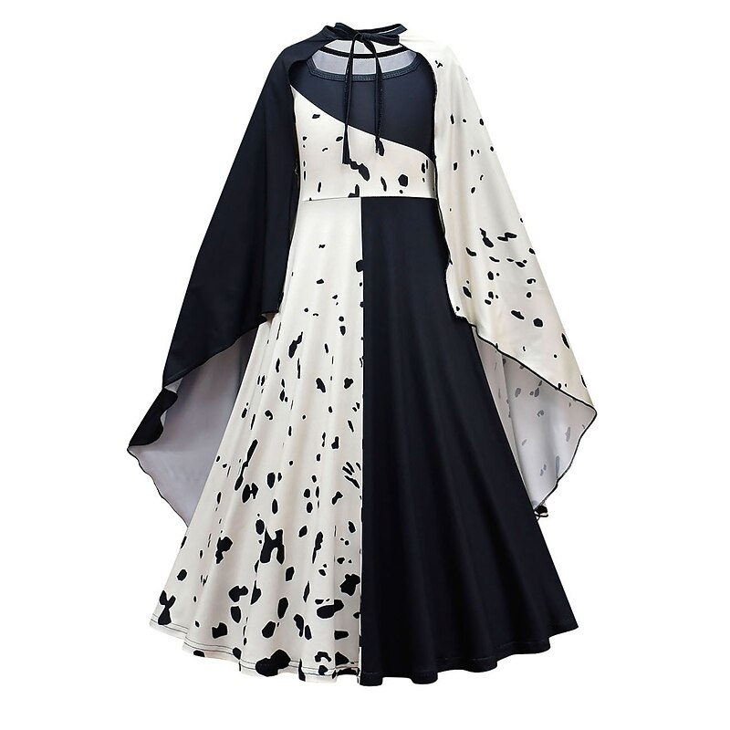 One Hundred and One Dalmatians Princess Dress Cosplay Costume Party Costume Cosplay Costume Party Movie Cosplay for Girls' Kid's Masquerade2