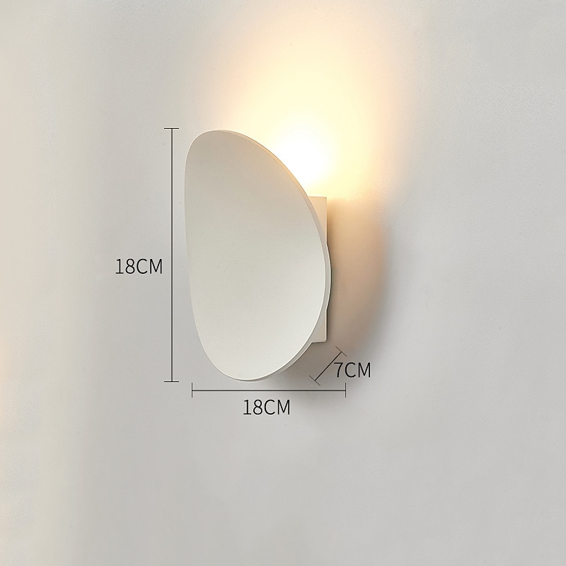 Matte LED Nordic Style LED Wall Lights Outdoor Wall Lights Indoor Bedroom Dining Room Aluminium Alloy Wall Light 220-240V 7 W2