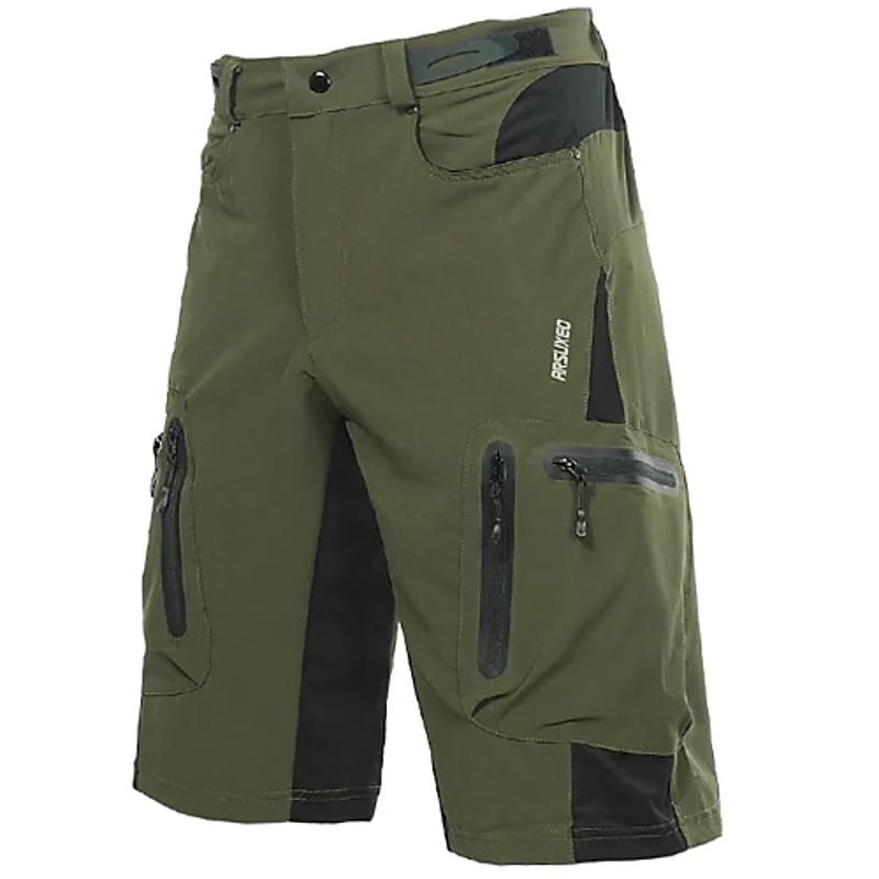 Arsuxeo Men's Solid Color Cycling MTB Shorts Bike Shorts Bike Shorts Baggy Shorts Relaxed Fit Mountain Bike MTB Road Bike Cycling Sports Quick Dry Waterproof Zipper Wearable Breathable Black Royal2