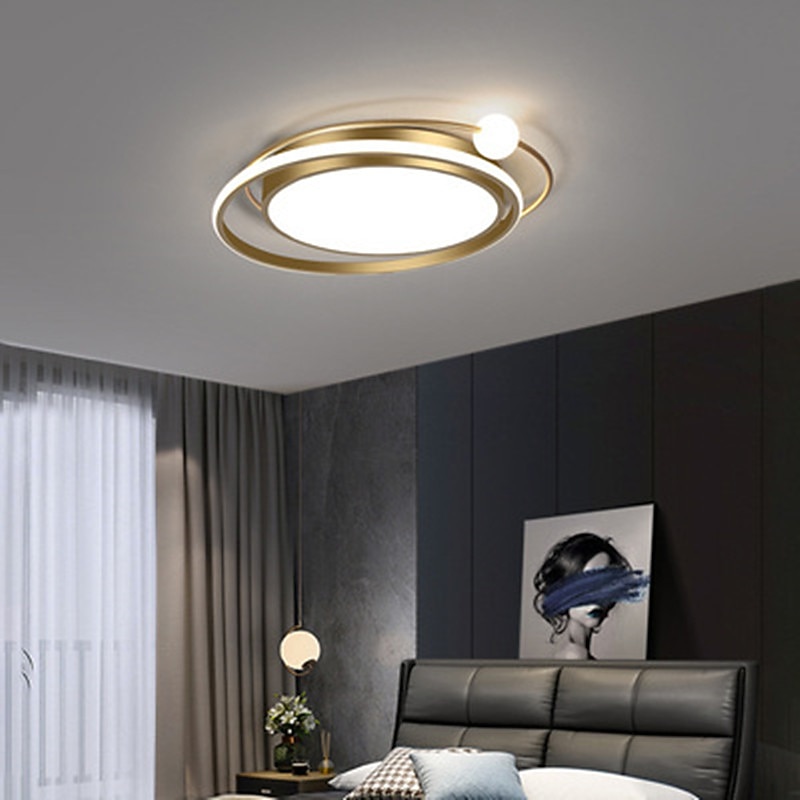 46/56 cm Circle Design Flush Mount Ceiling Light LED  Metal Modern Style Stylish Painted Finishes Contemporary Modern 220-240V