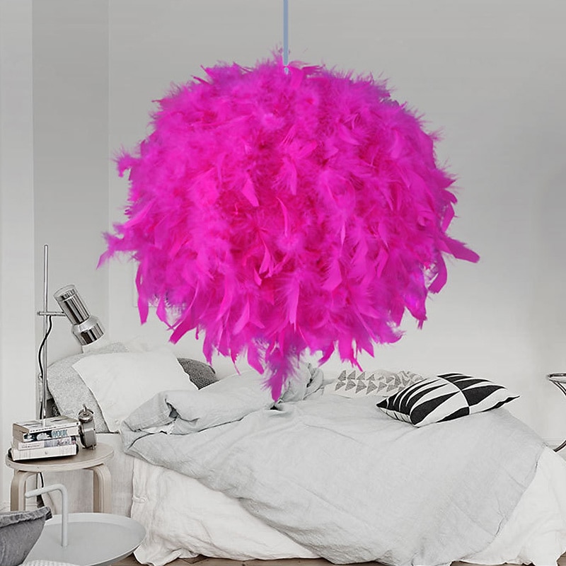 30/40/50 cm Globe Design Geometric Shapes Pendant Light LED Metal Artistic Style Modern Style Feather Electroplated Artistic Modern 220-240V3