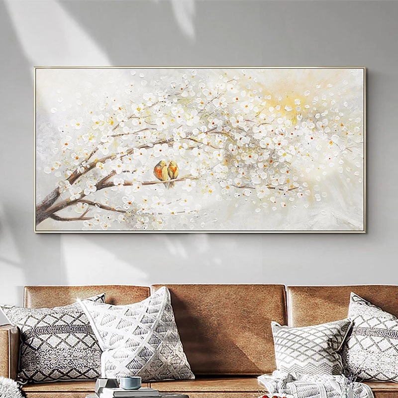 Oil Painting Handmade Hand Painted Wall Art Abstract Flowers Home Decoration Decor Rolled Canvas No Frame Unstretched3