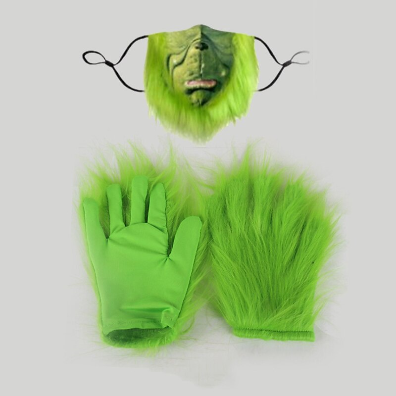 Gloves Outfits Face Mask Christmas Accessories Men's Women's Christmas Costume Party Teen Adults' Christmas Carnival Masquerade Christmas Vacation Party Gloves Mask