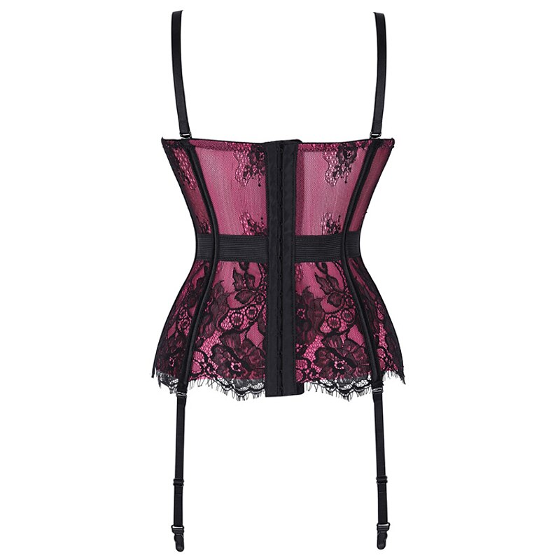 Rococo Punk & Gothic Medieval Overbust Corset Lingerie Bustier 6 Plastic Bones Fancy Dress Women's Carnival of Venice Adults' Corset3