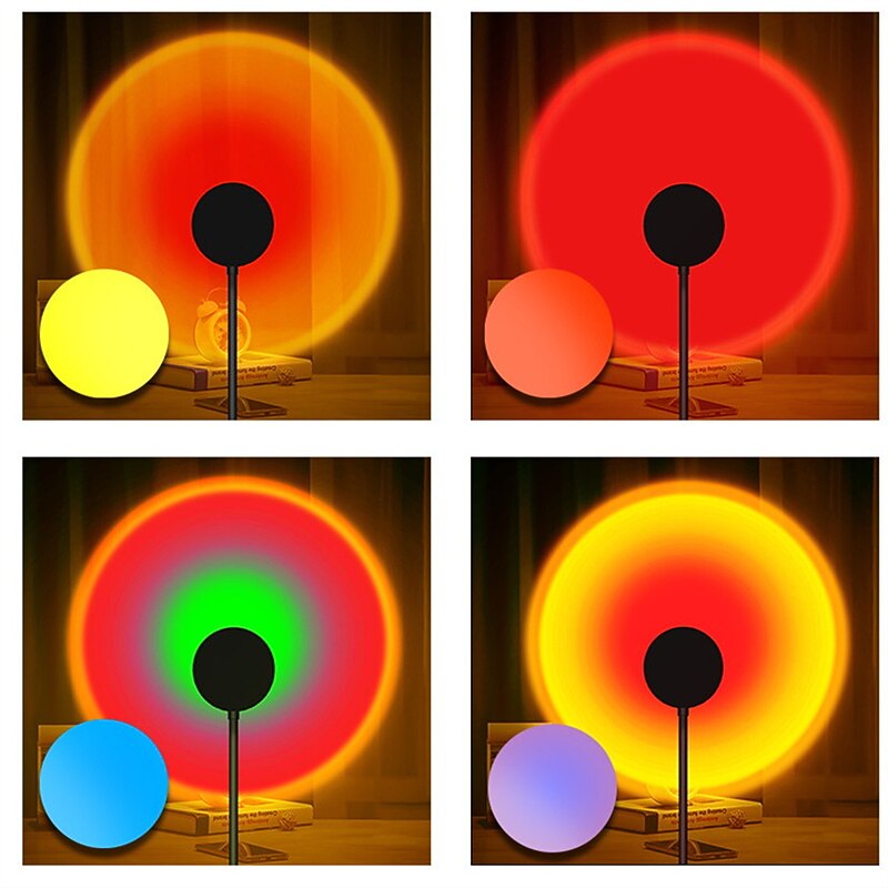 USB Sunset Lamp Sunset Projector Mood Light Living Room Bedroom Night Light Room Decor Bar Atmosphere Photography Background4
