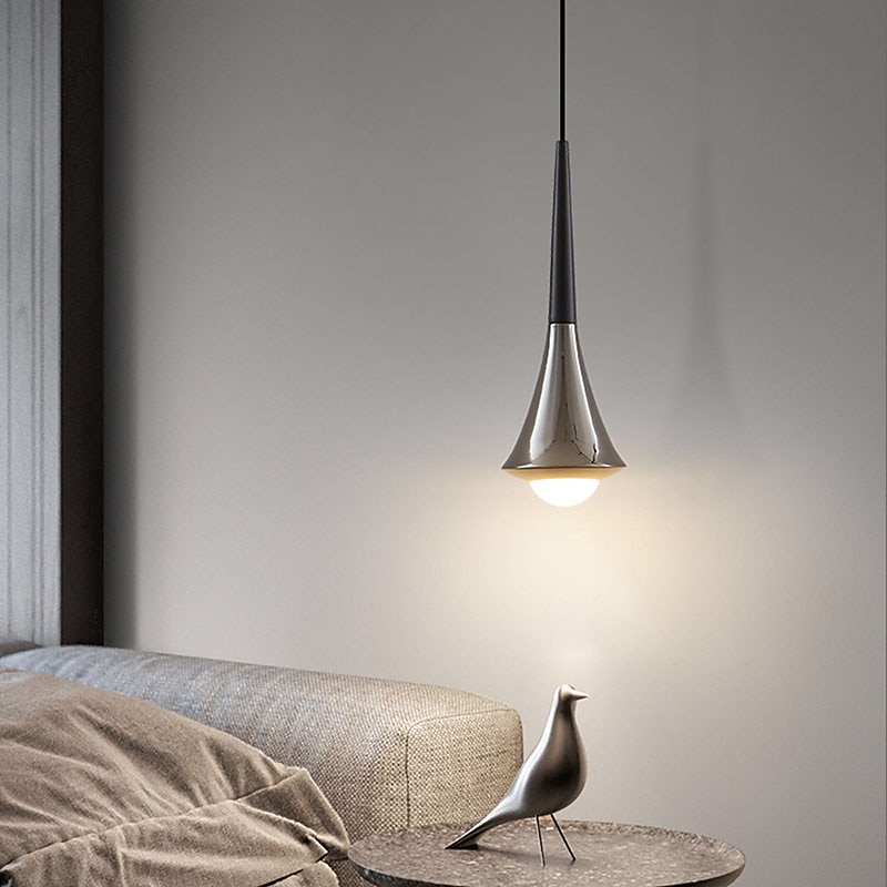 9 cm LED Pendant Light Line Design Metal Electroplated Painted Finishes Modern 220-240V3