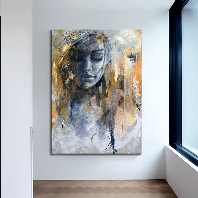Oil Painting Handmade Hand Painted Wall Art Modern Abstract Figure Portrait Decoration Decor Rolled Canvas No Frame Unstretched4