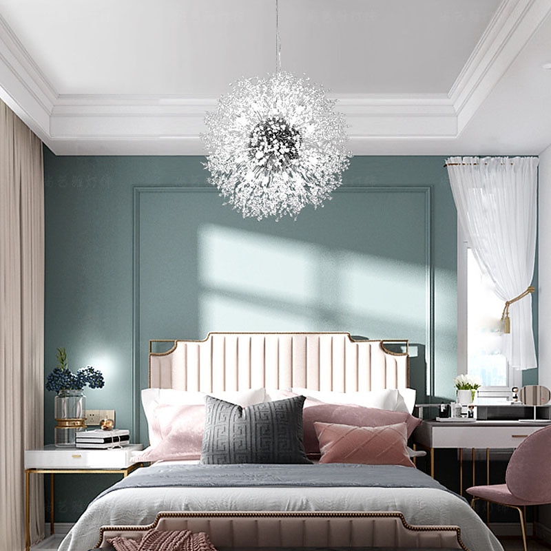 40/50/55/60 cm LED Pendant Light Sputnik Design Globe Design Metal Modern Style Floral Style Globe Electroplated Artistic Modern 220-240V3