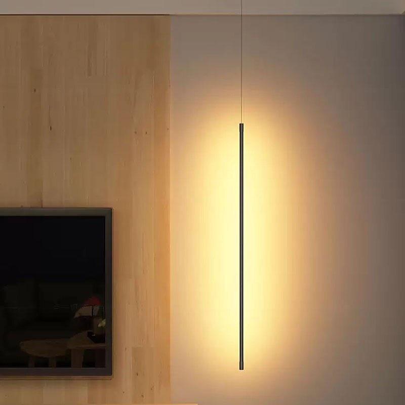 1-Light 80cm LED Pendant Light Single Design Minimalist Metal Painted Finishes Modern Shops/Cafes Dining Room 110-120V 220-240V3