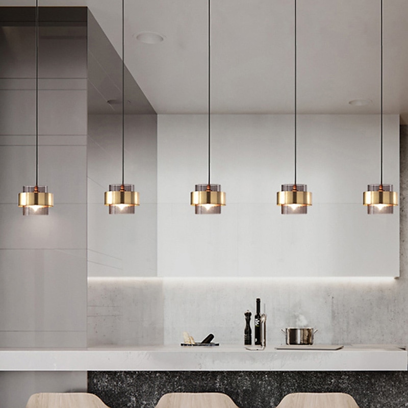 18 cm LED Pendant Light Single Design Metal Modern Style Cylinder Painted Finishes Modern Nordic Style 220-240V2