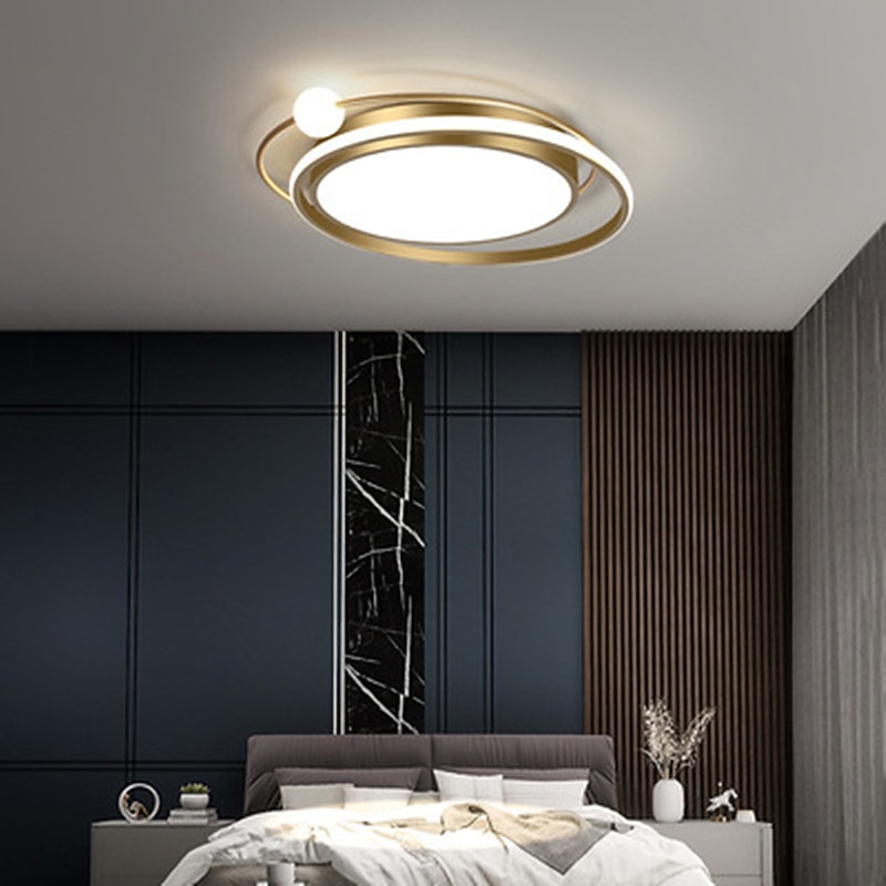 46/56 cm Circle Design Flush Mount Ceiling Light LED  Metal Modern Style Stylish Painted Finishes Contemporary Modern 220-240V3