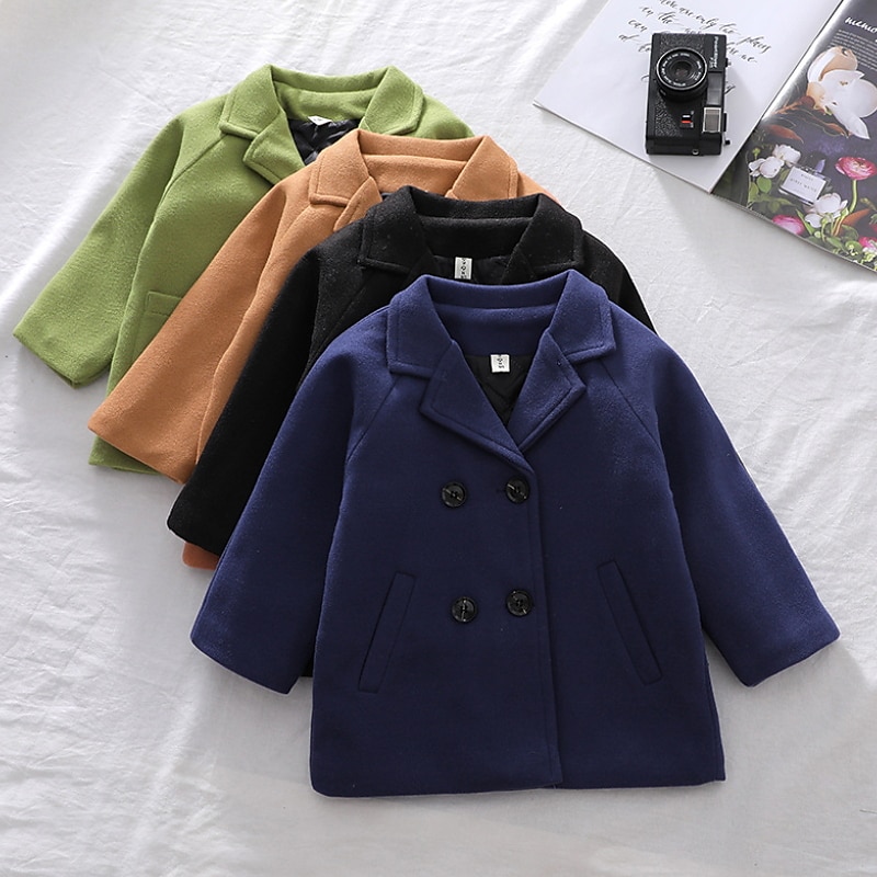 Boys 3D Kids Winter Jacket Plain Striped Coat Long Sleeve Spring Fall Active Polyester Kids 3-8 Years Regular Fit2