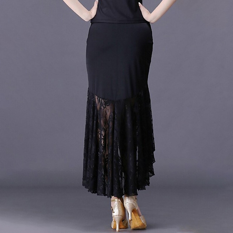 Latin Dance Skirts Lace Women's Training Performance Spandex2