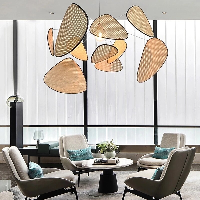 60/80/100 cm Sputnik Design Pendant Light LED Metal Vintage Style Sputnik Painted Finishes Vintage Country 220-240V2