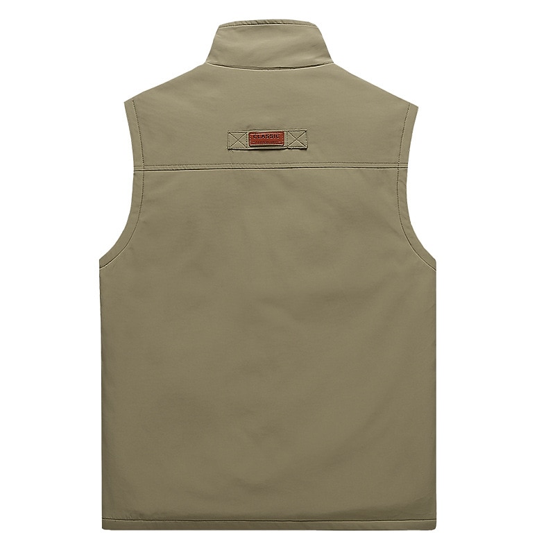 Men's Vest Gilet Fishing Vest Hiking Vest Sleeveless Vest Gilet Jacket Outdoor Street Daily Going out Streetwear Sporty Fall Winter Pocket Full Zip Polyester Windproof Warm Breathable Solid Color2