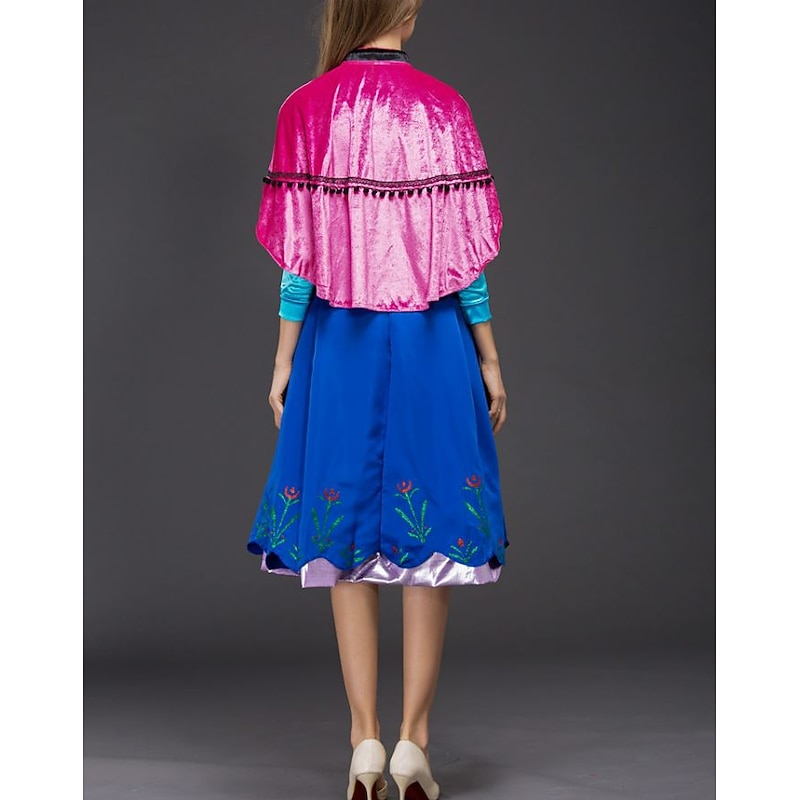 Anna Dress Outfits Masquerade Christmas Cute Party Movie Cosplay for Women's Adults' Carnival Masquerade3