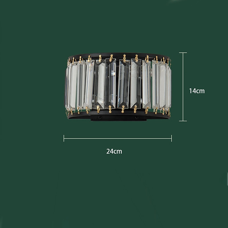 Lightinthebox Wall Lights Crystal Modern Nordic Style Wall Lamps Wall Sconces LED Living Room Dining Room Glass Wall Light 110-240 V3