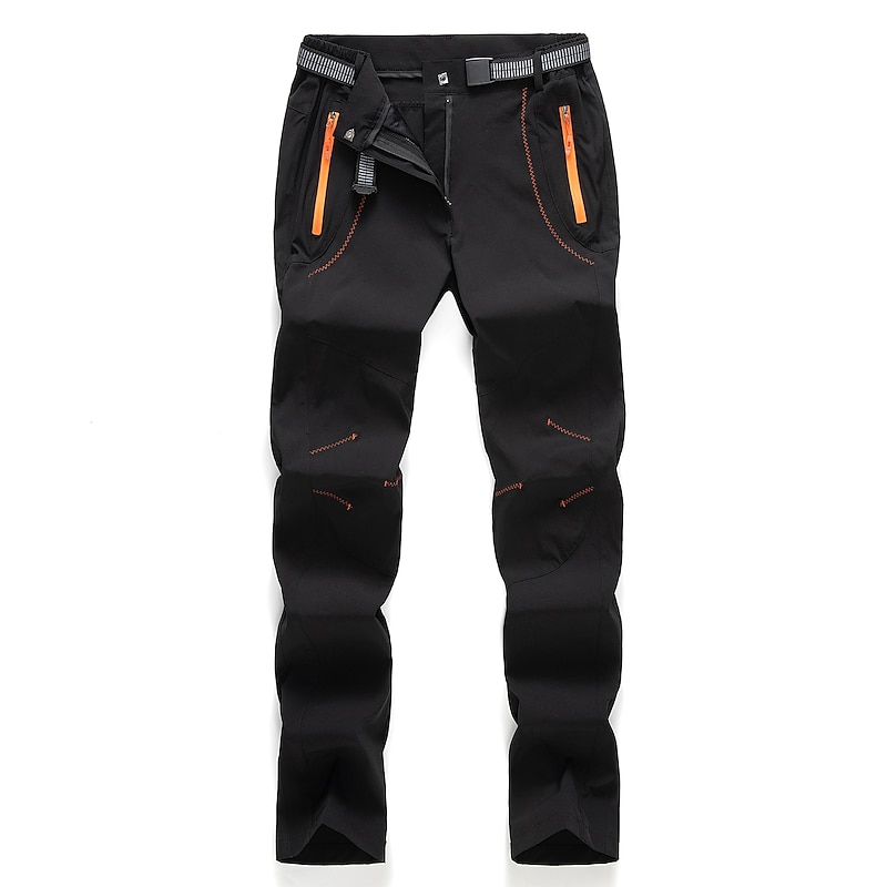 Women's Fleece Lined Pants Waterproof Hiking Pants Trousers Softshell Pants Patchwork Winter Outdoor Windproof Warm Breathable Lightweight Bottoms Army Green Orange Hunting Fishing Camping Skiing 22