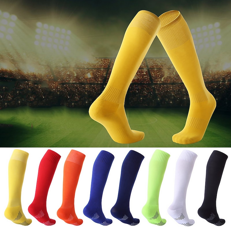 Men's Women's Compression Socks Crew Socks Cycling Socks Bike Socks Sports Socks Road Bike Mountain Bike MTB Bike / Cycling Breathable Soft Comfortable 1 Pair Solid Color Polyester Black White Red