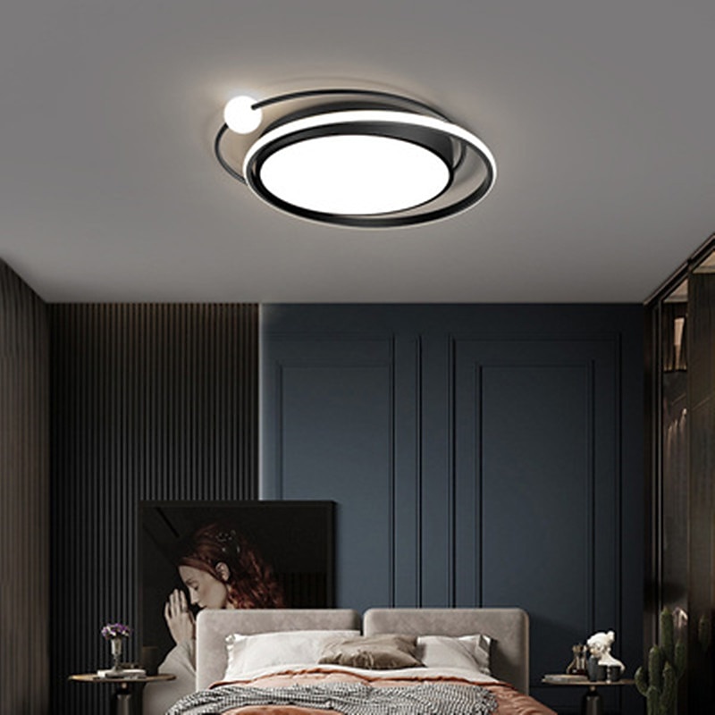 46/56 cm Circle Design Flush Mount Ceiling Light LED  Metal Modern Style Stylish Painted Finishes Contemporary Modern 220-240V4