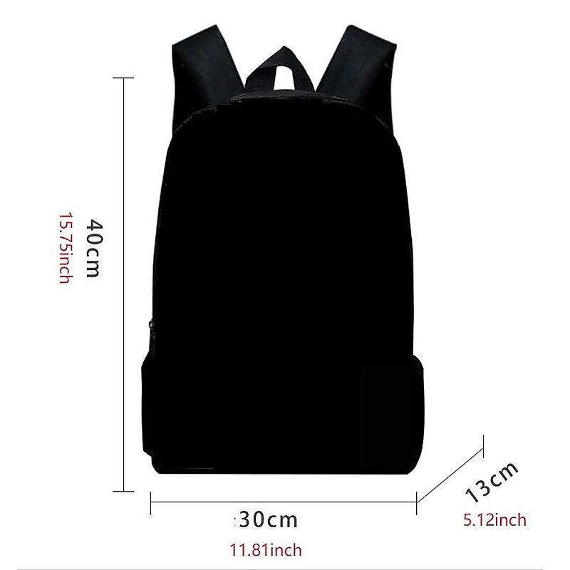 Ice Blue Wolf Print Backpack for Teens – Stunning 3D Howling Wolf Galaxy Design School Bag for Boys and Girls2