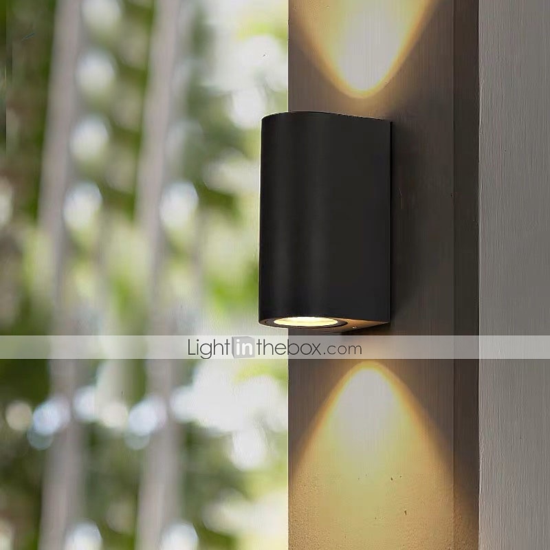 2-Light Outdoor Waterproof Wall Light LED Creative Minimalist Acrylic Geometric Design for Shops Cafes Office 15cm 110-120/220-240V 10W3