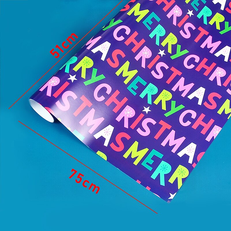 10 Pieces 75X51cm Christmas Gift Box Wrapping Paper Wedding Green Decoration Gift Wrap Artware Kraft Packing Paper Birthday Origami Paper4