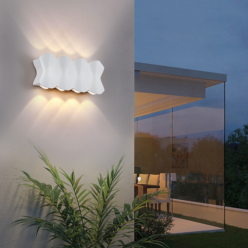 Waterproof Modern LED Wall Lights Indoor Outdoor Living Room Dining Room Iron Wall Light 220-240V