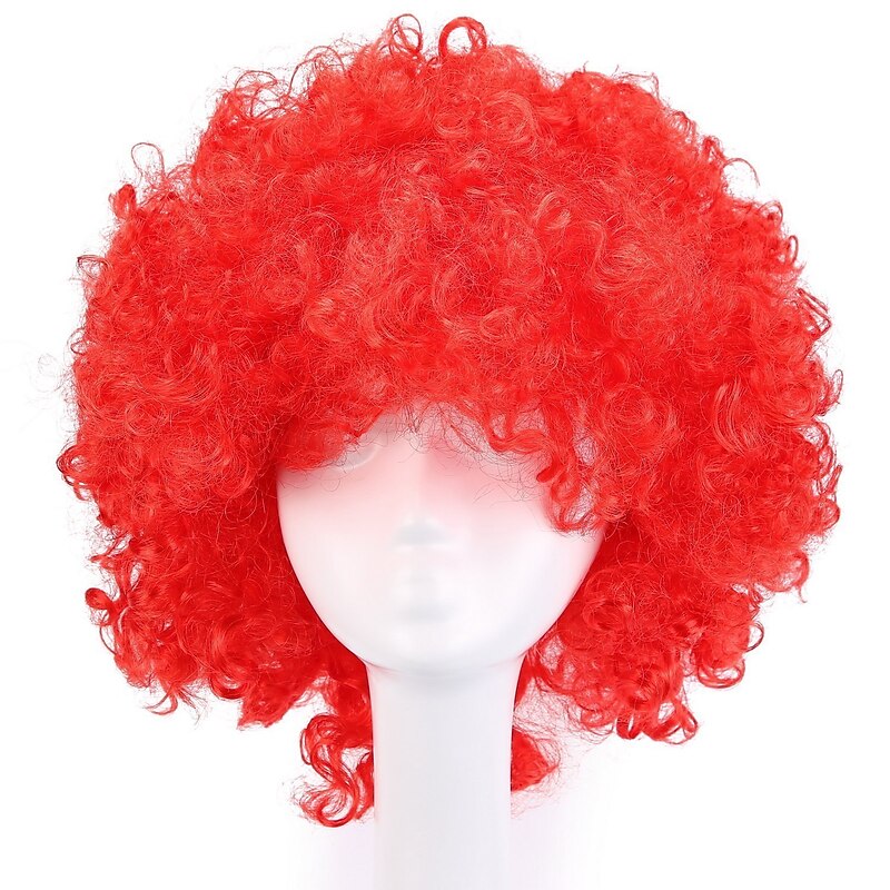 MapofBeauty 35 cm Fashion Holiday Fluffy Fun Show Clown Wig Halloween Wigs