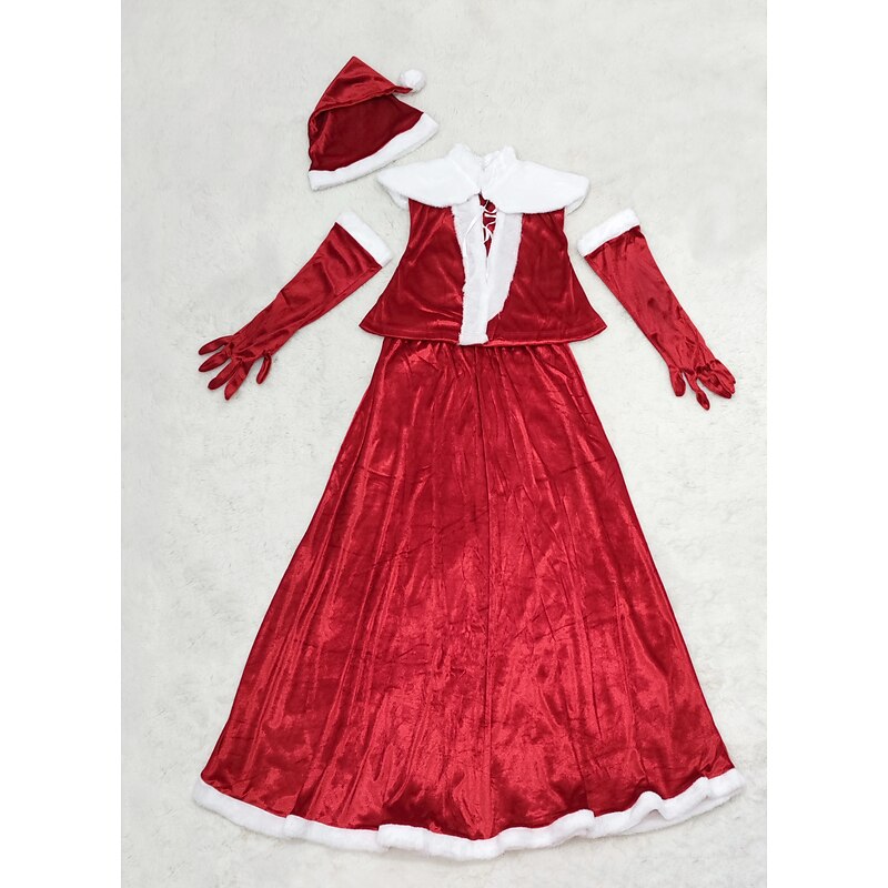 Santa Suit Mrs.Claus Adults' Women's Christmas Cosplay Costume Christmas Christmas Easy Carnival Costume2