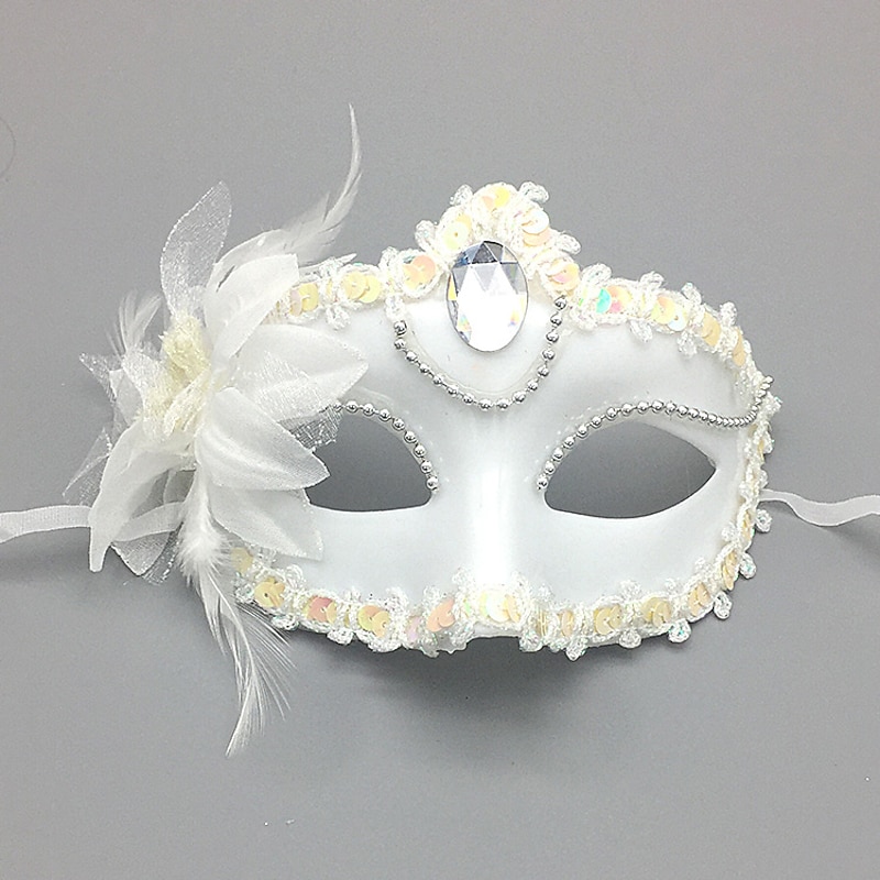 Goddess / Sexy Lady Halloween Props / Holiday Jewelry Adults' Christmas Women's White / Golden / Silver Plastics / Lace Cosplay Accessories Masquerade Costumes / Eye Mask / Eye Mask4