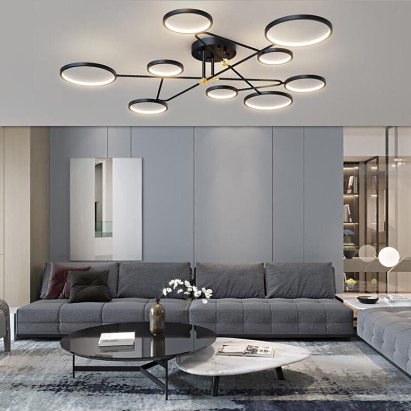 142 cm Dimmable Ceiling Lights LED Metal Modern Style Painted Finishes Modern 220-240V4