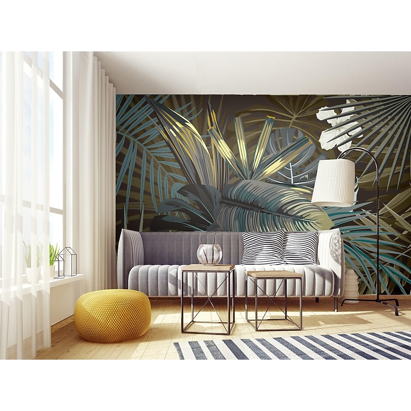 Mural Wallpaper Wall Sticker Covering Print  Peel and Stick  Removable Self Adhesive Jungle Leaves  PVC / Vinyl Home Decor4
