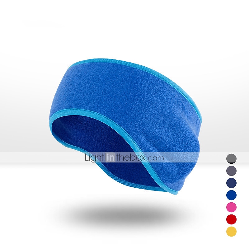 Sweat Headband Ear Warmer Men's Women's Headwear Solid Colored Thermal Warm Windproof Breathable for Fitness Running Jogging Autumn / Fall Winter Spring Black Fuchsia Grey
