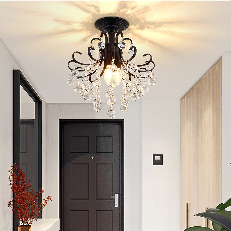 33 cm Unique Design Ceiling Light LED Crystal Classic Chandeliers Painted Finishes Vintage Country 220-240V4