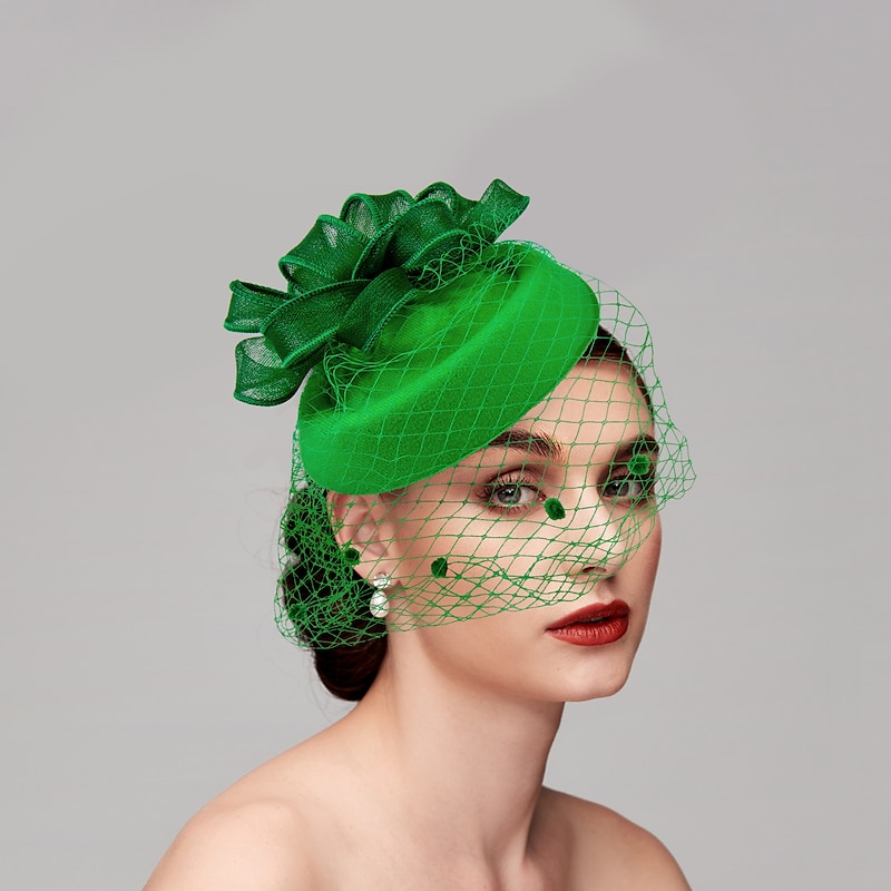 Fascinators Kentucky Derby Hat Headpiece Feathers Net Pillbox Hat Wedding Valentine's Day Valentine Horse Race Ladies Day With Feather Cap Headpiece Headwear3