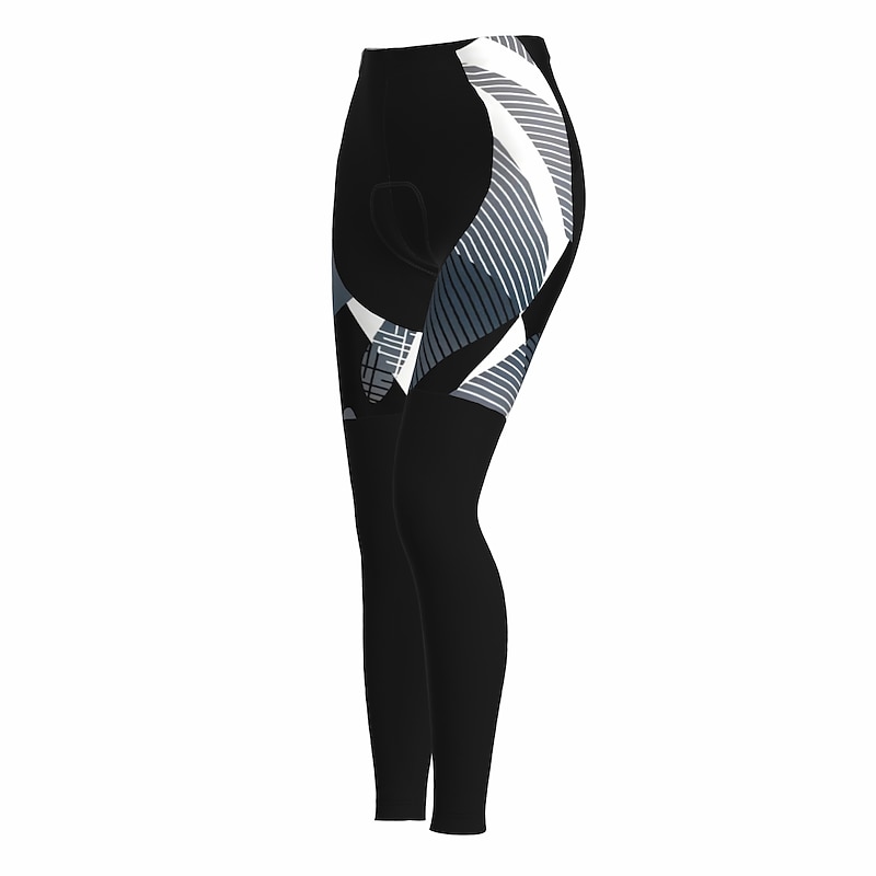 Women's Stripes Cycling Tights Bike Tights Mountain Bike MTB Road Bike Cycling Sports 3D Pad Cycling Moisture Wicking Breathable Yellow Red Spandex Clothing Apparel Bike Wear