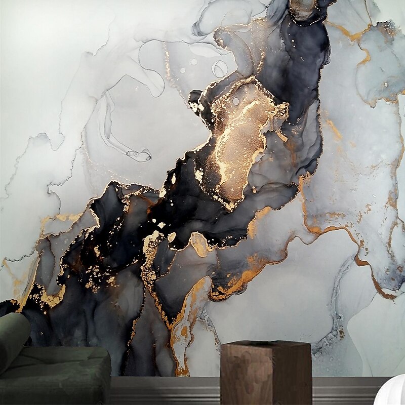 Mural Wallpaper Wall Sticker Covering Print Peel and Stick Removable Self Adhesive Artistic Marble Gold Canvas Home Decor3