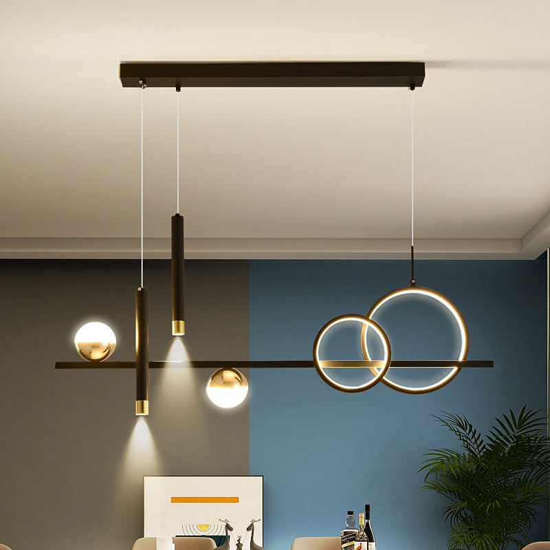 Pendant Light LED New Nordic Dining Room Table Bar Lamp with Spotlight Restaurant Simple Modern3