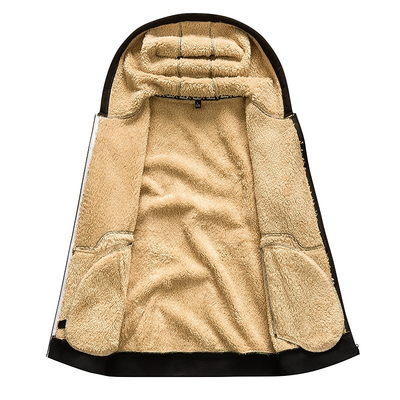 Men's Hoodie Jacket Hiking Windbreaker Hiking Fleece Jacket Outdoor Windproof Lightweight Soft Comfortable Outerwear Winter Jacket Trench Coat Fishing Climbing Beach Wine Red Black White Army Green3