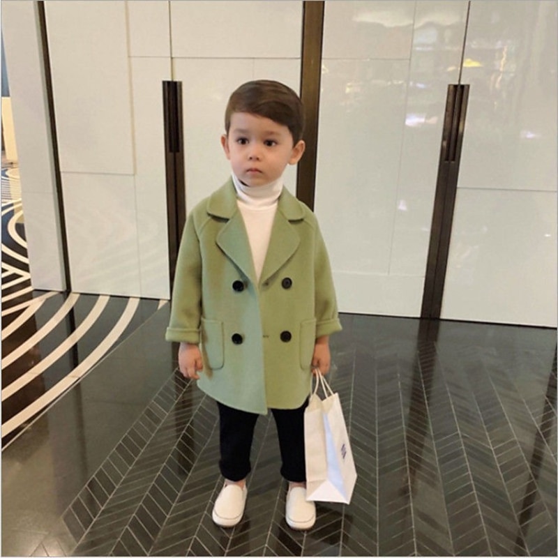 Baby Boys Woolen Coat Jacket Kids Fashion Fall Coats Warm Autumn Winter Infant Clothing Toddler Childrens Outwears4