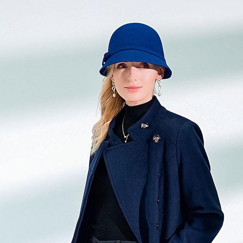 Fashion Elegant Wool Hats with Lace-up 1PC Wedding / Casual Headpiece