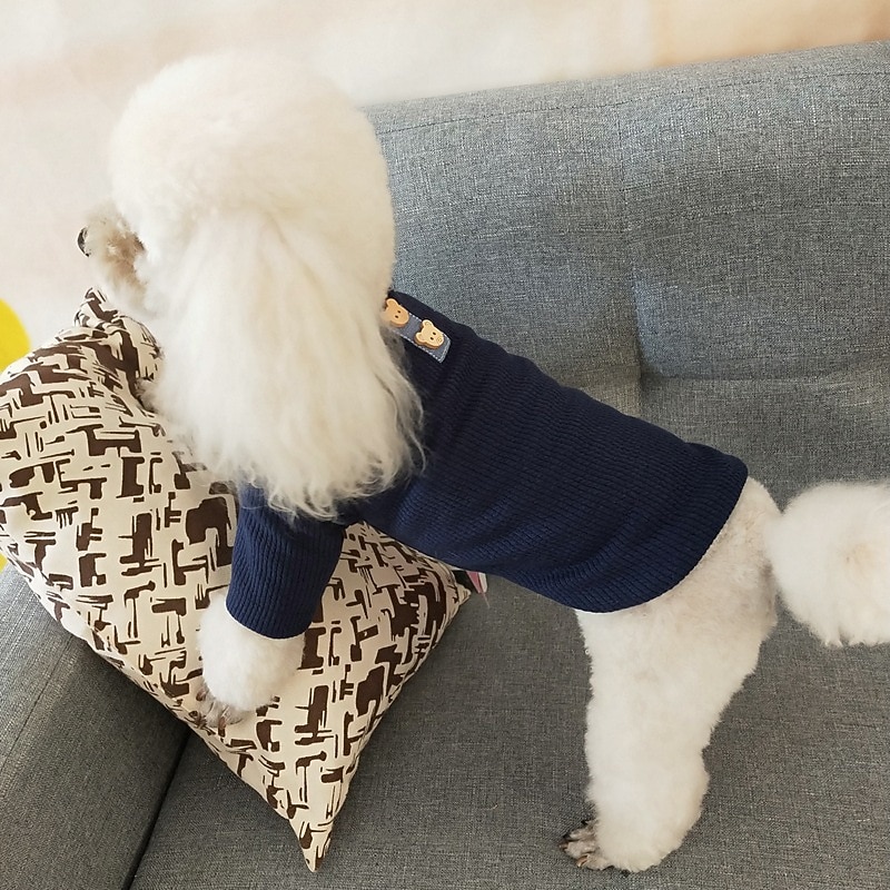 Dog Cat Sweatshirt Fashion Cute Winter Breathable Soft Washable Comfortable Outdoor Casual Daily Dog Clothing for Bichon Frise Pomeranian Baby Pet Papillon Small2